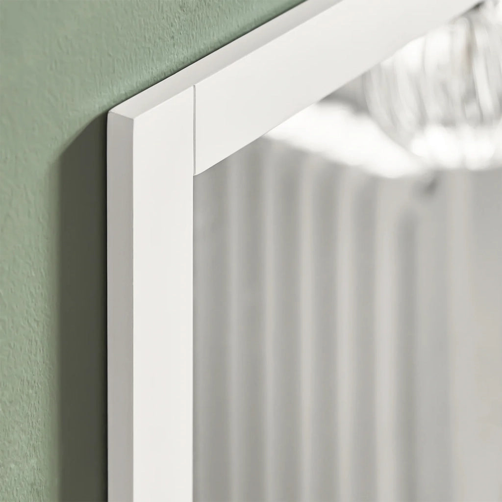 Specchio Bagno Specchio Da Parete Mensola Bagno Bianco A Muro Bianco FRG129-W