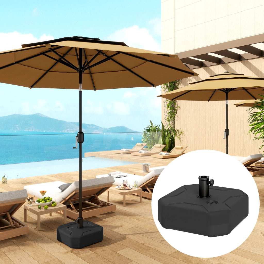 Piedistallo Parasol Quadrato ¨C zephmum ¨C 45x45x25 cm Nero