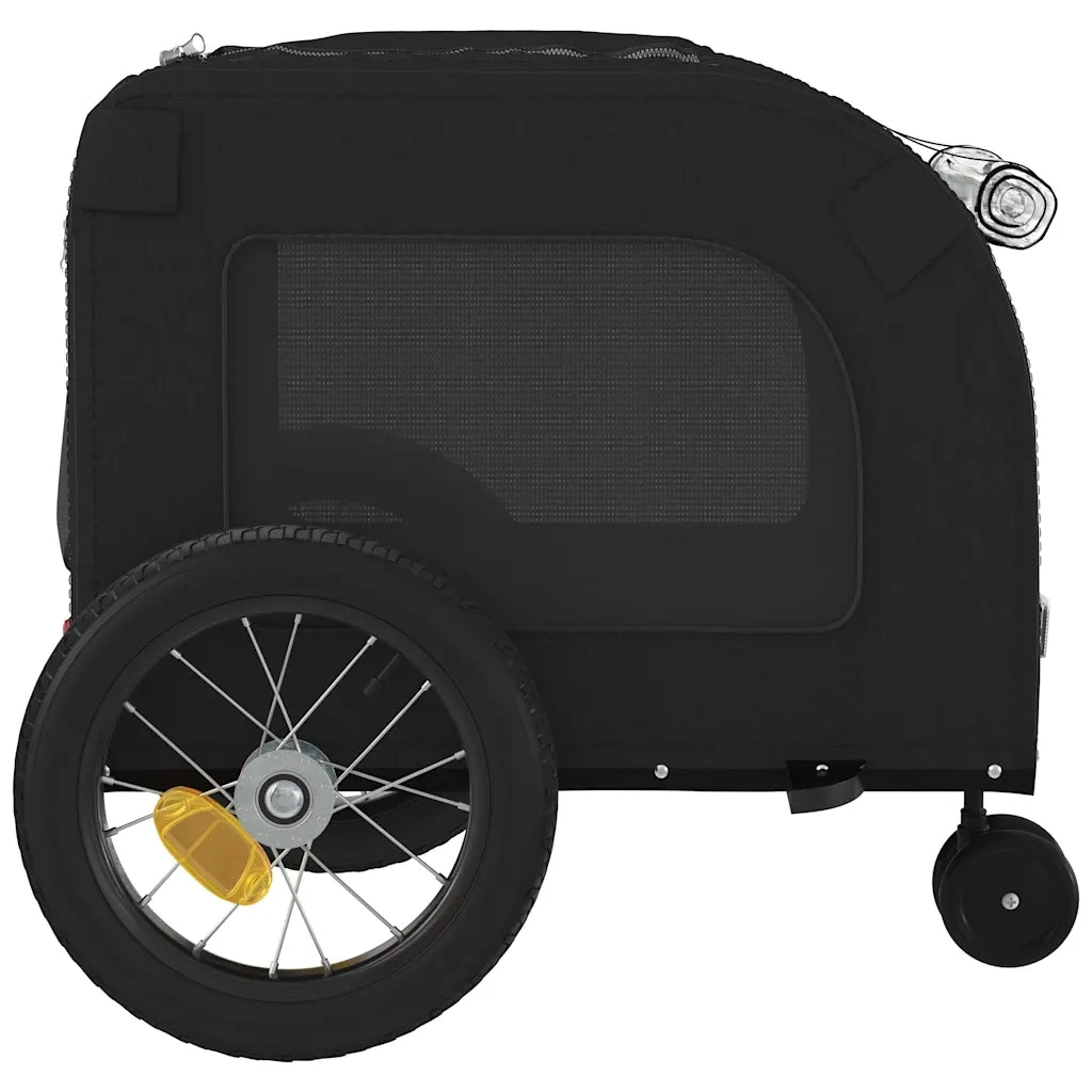 Rimorchio per bicicletta per animali domestici Nero CFW9222967