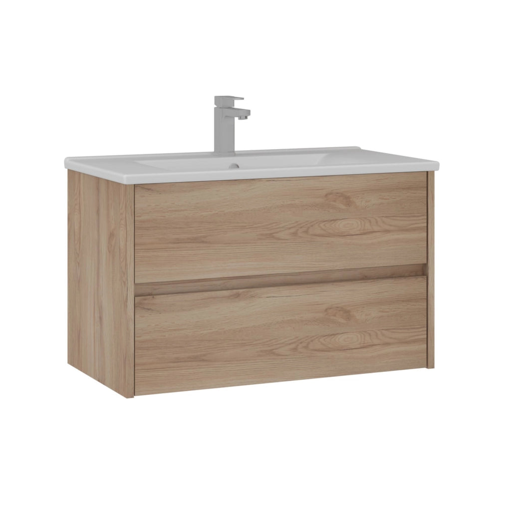 Mobile lavabo "Side 85 v2" - 85 x 45 x 52 cm - Rovere
