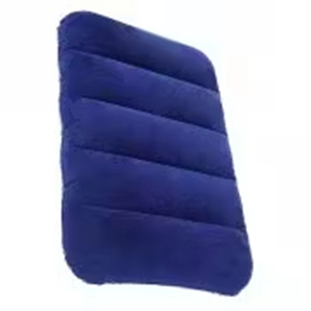 Trade Shop - Box Cuscino Floccato Gonfiabile 31x47cm Cuscinetto Mare Piscina Poggiatesta 017169 -