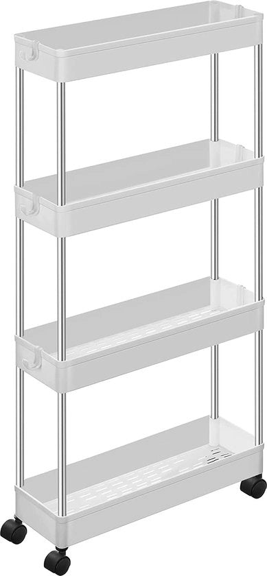 Carrello di cucina – ripiani per cucina - Carrello di stoccaggio su ruote – con livelli – sostenibile - risparmia spazio