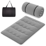Materassino da pavimento pieghevole 140 x 200 cm rivestimento sfoderabile e lavabile comfort ottimale atmosfera accogliente microfibra grigia 20_0017894