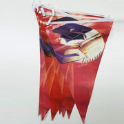 Trade Shop - Set 3 Pezzi Festoni Laurea Rosso 12 Bandierine Dottore Addobbi Feste Festone -