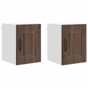 Pensile da cucina | Armadietto a muro PORTO 2 pz Rovere Marrone 30 x 31 x 40 cm
