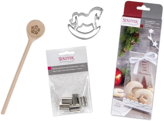 Borsa per stoccaggio 4-delig in legno per Natale