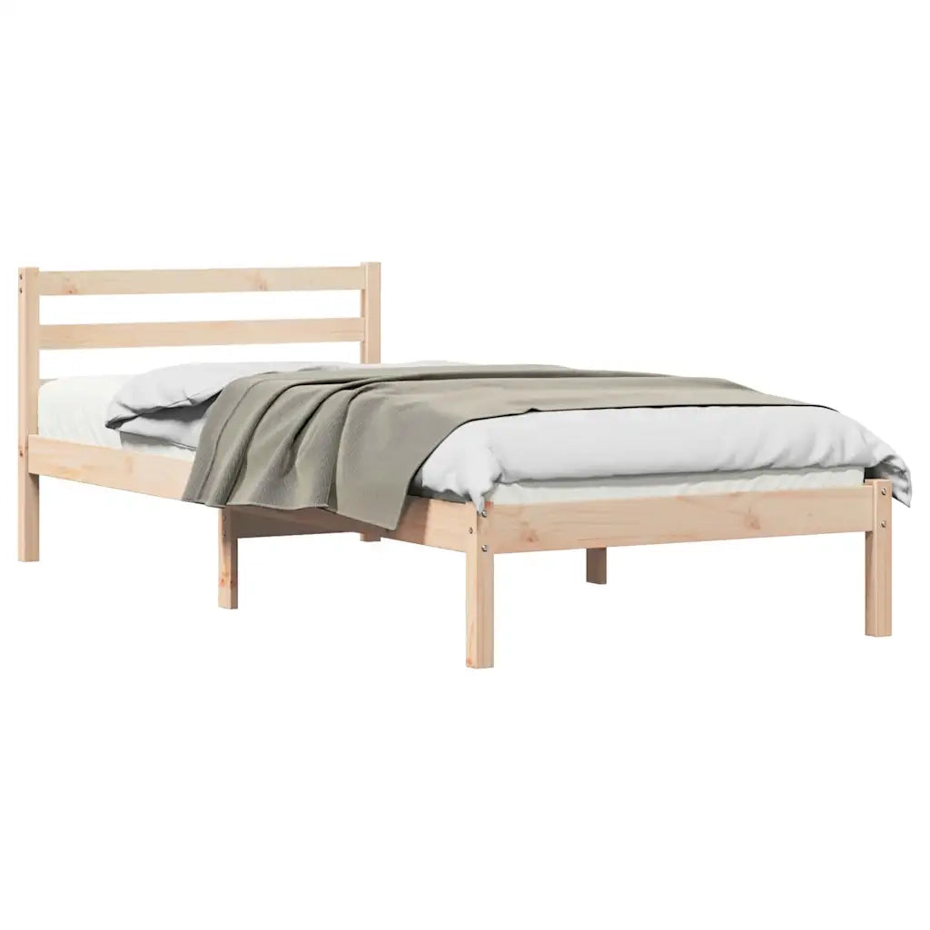 Struttura del letto con testiera Marrone 225,5 x 95,5 x 69,5 cm 869776