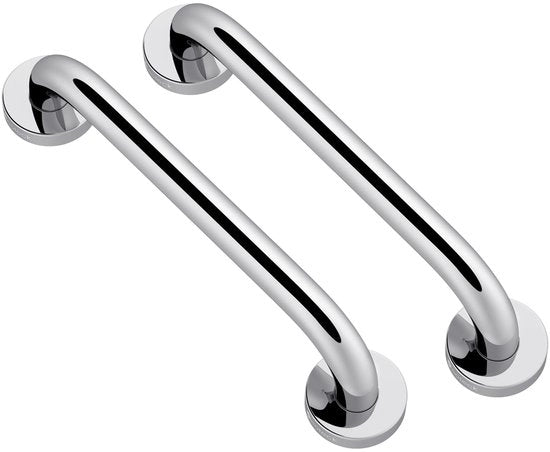 Due Griffe doccia/Supporto asciugamano in acciaio inossidabile Antislip 30cm x 2,5cm Capacità di carico 50kg