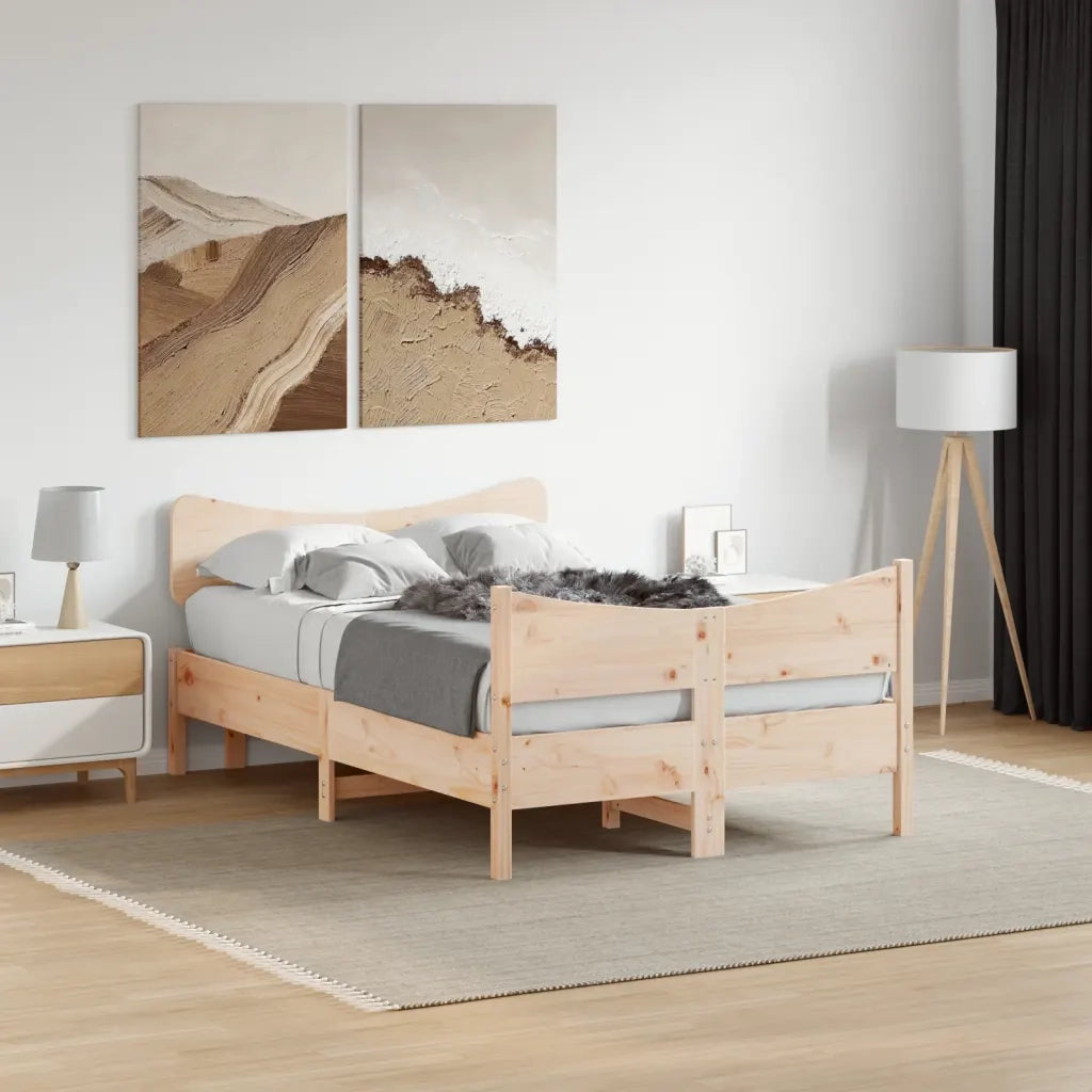 Giroletto senza Materasso 120x200 cm in Legno Massello di Pino 3216384