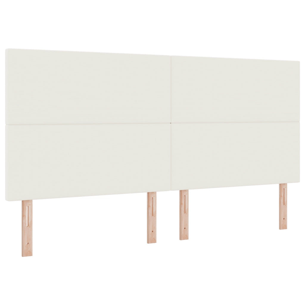 Testiera  Design Semplice Crema 200 cm in Tessuto Corduroy