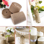 Tessuto di Juta 10 m Tessuto Tessile - Supporto per Tavolo - Decorazione per Matrimonio - Artigianato - Riciclabile - Buona Durezza - Juta