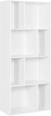 Cassettiere con 8 Comparti - Opacchiata / Cassettiera - Bianca, 60x29x143 cm