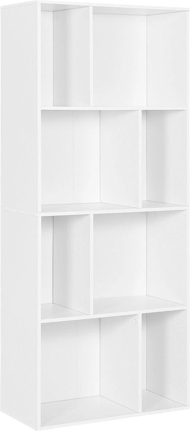 Cassettiere con 8 Comparti - Opacchiata / Cassettiera - Bianca, 60x29x143 cm