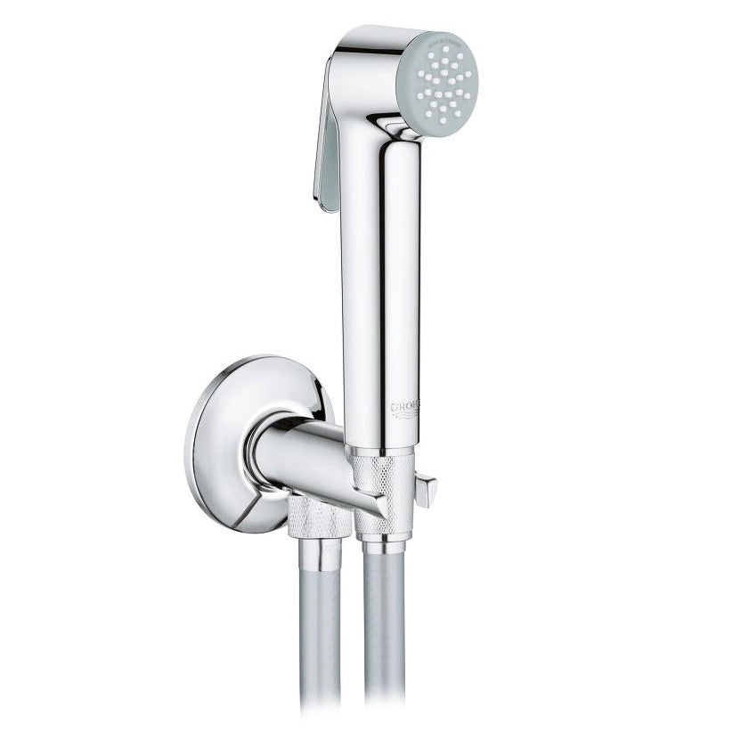 SET CON IDROSCOPINO + FLESSIBILE + SUPPORTO TEMPESTA F- Cromo- GROHE- pezzi 1