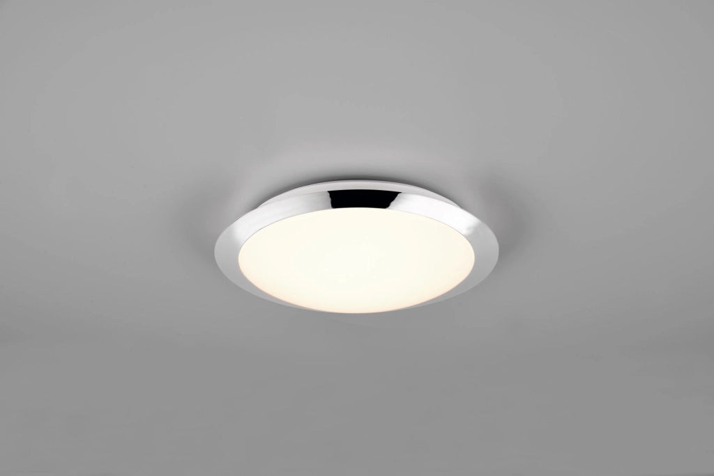 UMBERTO H2O PLAFONIERA LED 12W 1160lm, 3000K BORDO CROMO IP44 D. 29CM