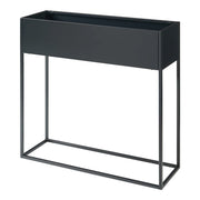 Supporto per piante da esterno supporto rialzato 80 x 80 x 25 cm nero 03_0010362