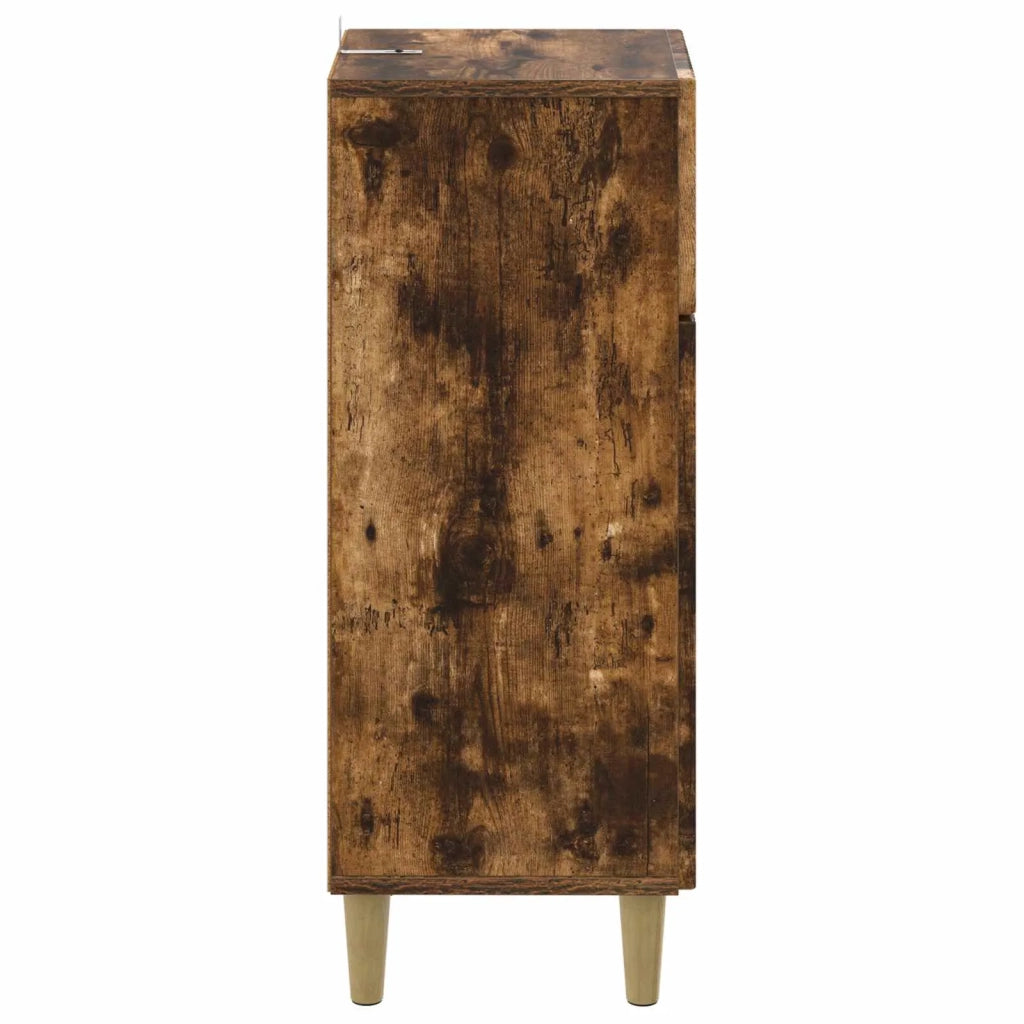 Mobiletto da Bagno ARNHEM Rovere Fumo 30 x 31 x 80 cm 896610