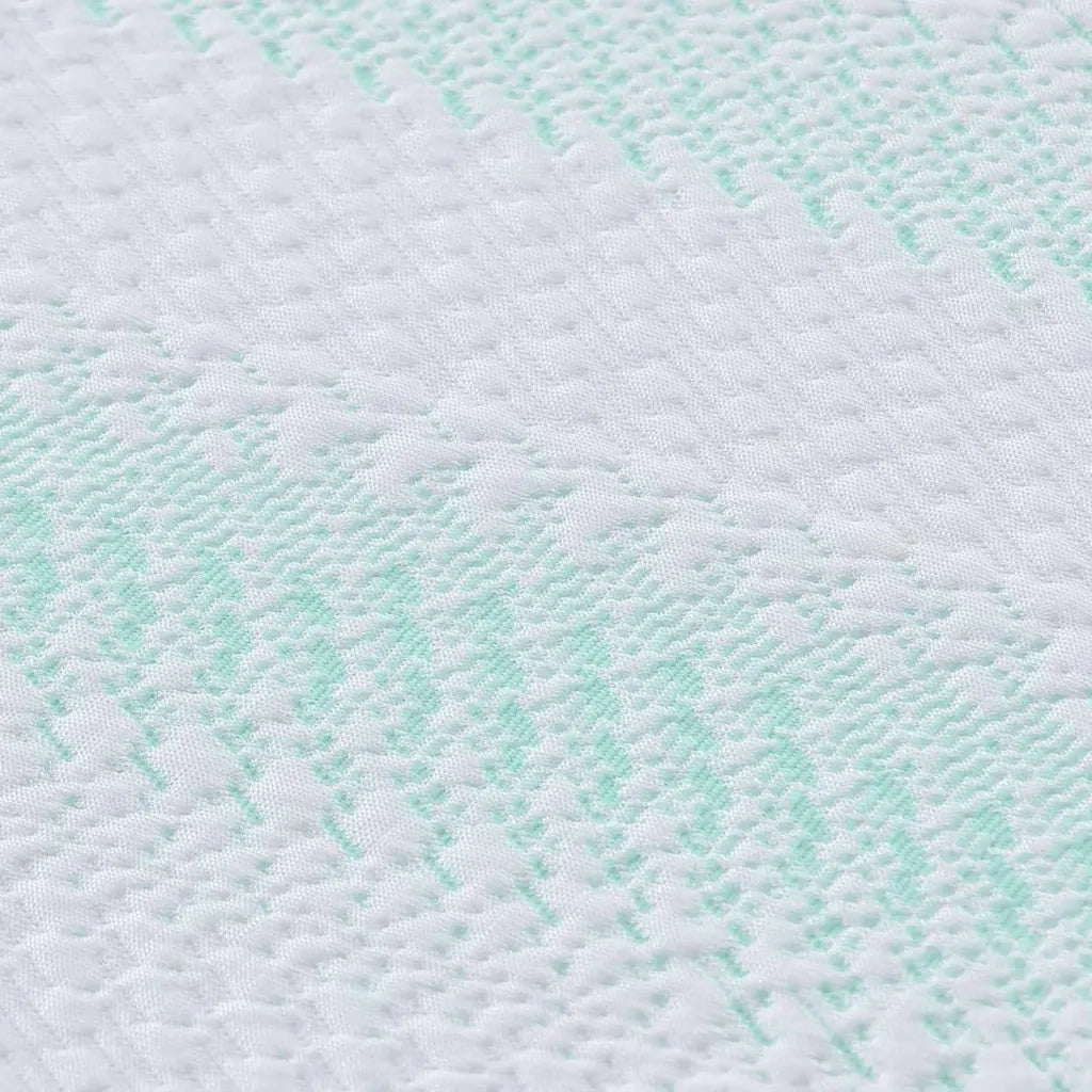 Topper per materasso Bianco e Verde 200 x 200 cm CFW8149188