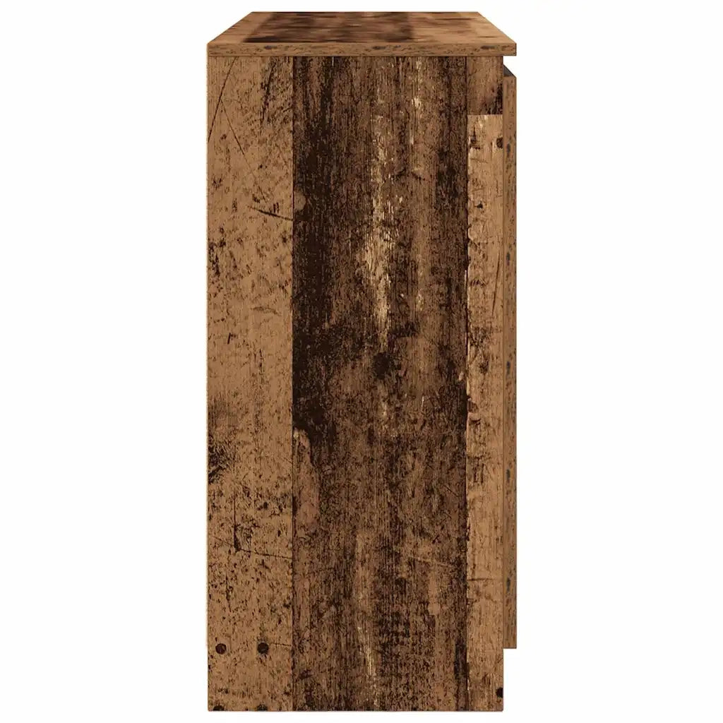 Credenza con Cassetti-Buffet-Armadio da cucina Legno Antico 100,5x35x76 cm in Truciolato