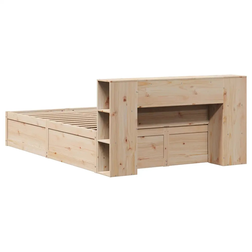 Letto senza Materasso 135x190 cm in Legno Massello di Pino 3323425