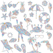 Decorazione per Finestre Vogliamo Proteggere gli Uccelli - Decorazione per Finestre con Dinosauri - Decorazione per Finestre Senza Forare - Decorazione per Finestre Impermeabile - Decorazione per Finestre Antiriflesso - 24 pezzi