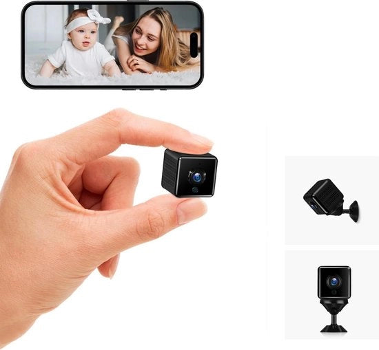 Camera di Sorveglianza - 4K HD angolo ampio WiFi wireless piccola camera di spionaggio mini-camera di spionaggio wireless con app
