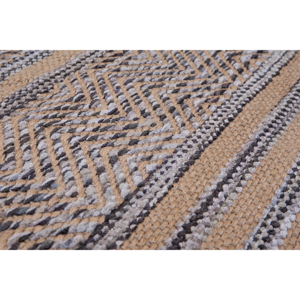 Tappeto Sienna 800 in juta e cotone grigio
