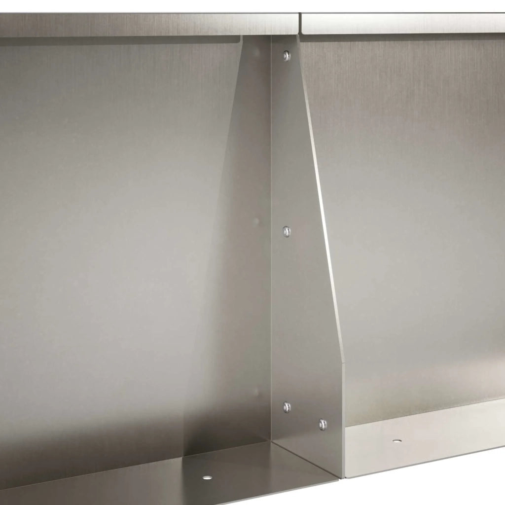 Muro di contenimento 2 pz 50 x 50 x 50 cm Acciaio Inox Argento 8015194