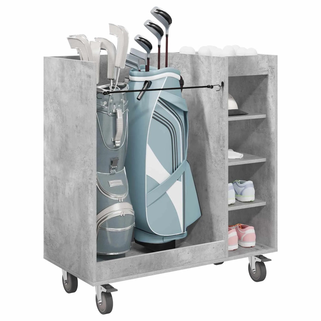 Armadio per Golf con ruota Grigio cemento 90 x 45 x 98 cm CFW7571347