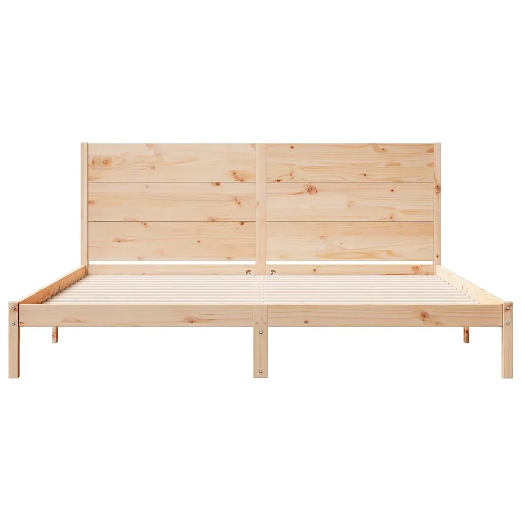 Giroletto Extra Lungo senza Materasso 200x210 cm Legno Massello 3309277