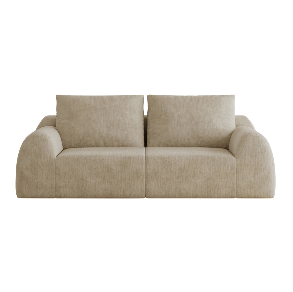 Divano in tessuto Chenille, khaki