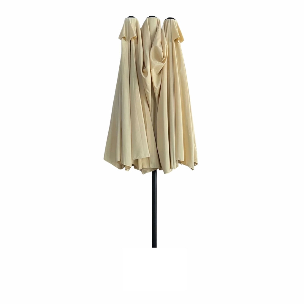 Ombrellone doppio da giardino TILIA beige peso 12,3 kg dimensioni 460x270x245 cm