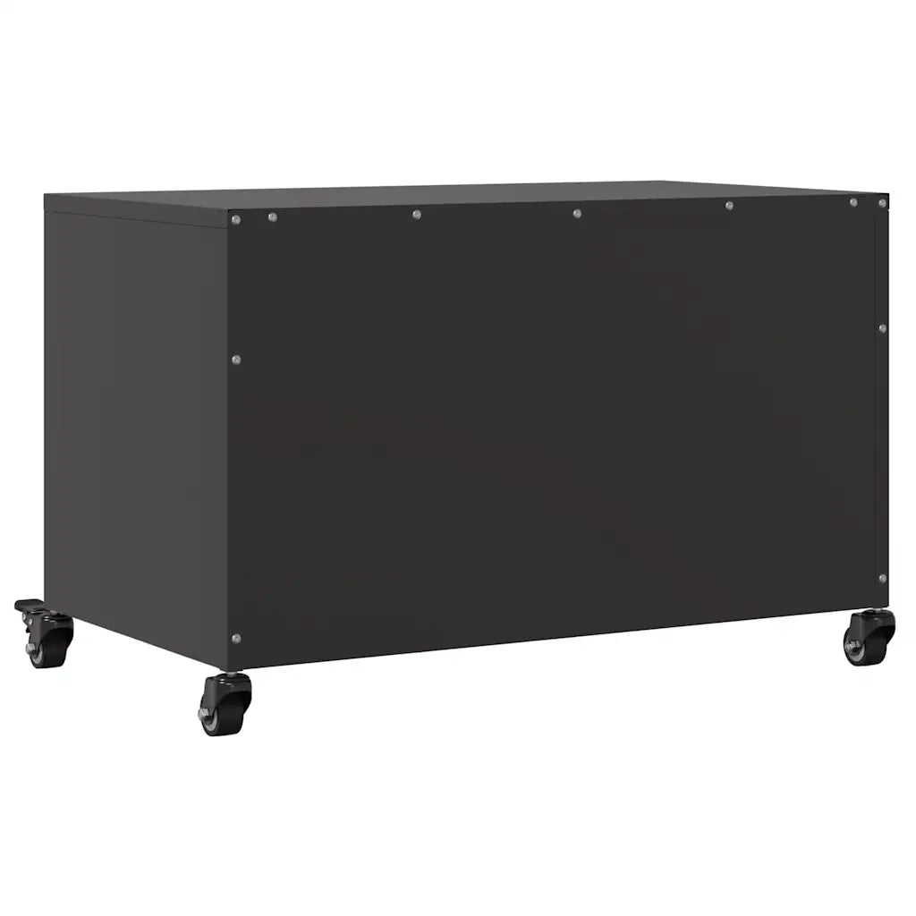 Mobile TV-Credenza per TV-Console TV Nero 68x39x43,5 cm in Acciaio 265505