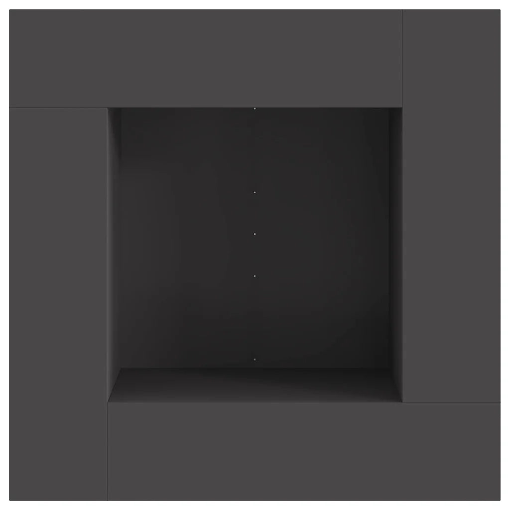 Focolare Nero 80 x 80 x 40 cm Acciaio CFW6166731