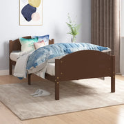 Giroletto senza Materasso Marrone Scuro 100x200 cm Legno Pino 322042