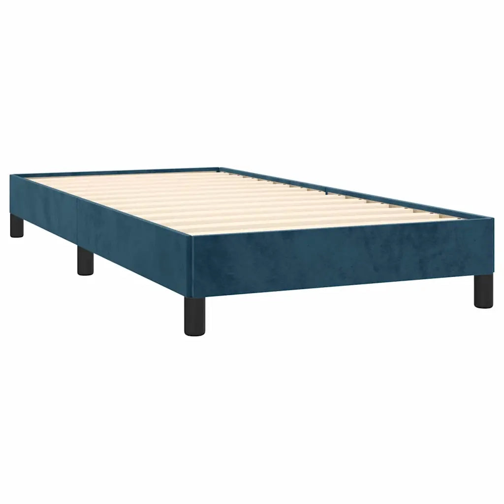 Giroletto senza Materasso Blu Scuro 90x190 cm in Velluto 346950