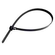 FASCETTA A STRAPPO PER CABLAGGIO RIAPRIBILE mm 7,6 x 300 - nero  - UNIKO
