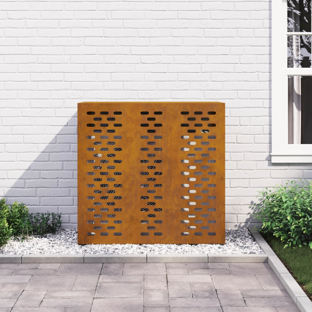 Copertura per Condizionatore d'Aria 110x50x105 cm Acciaio Invecchiato
