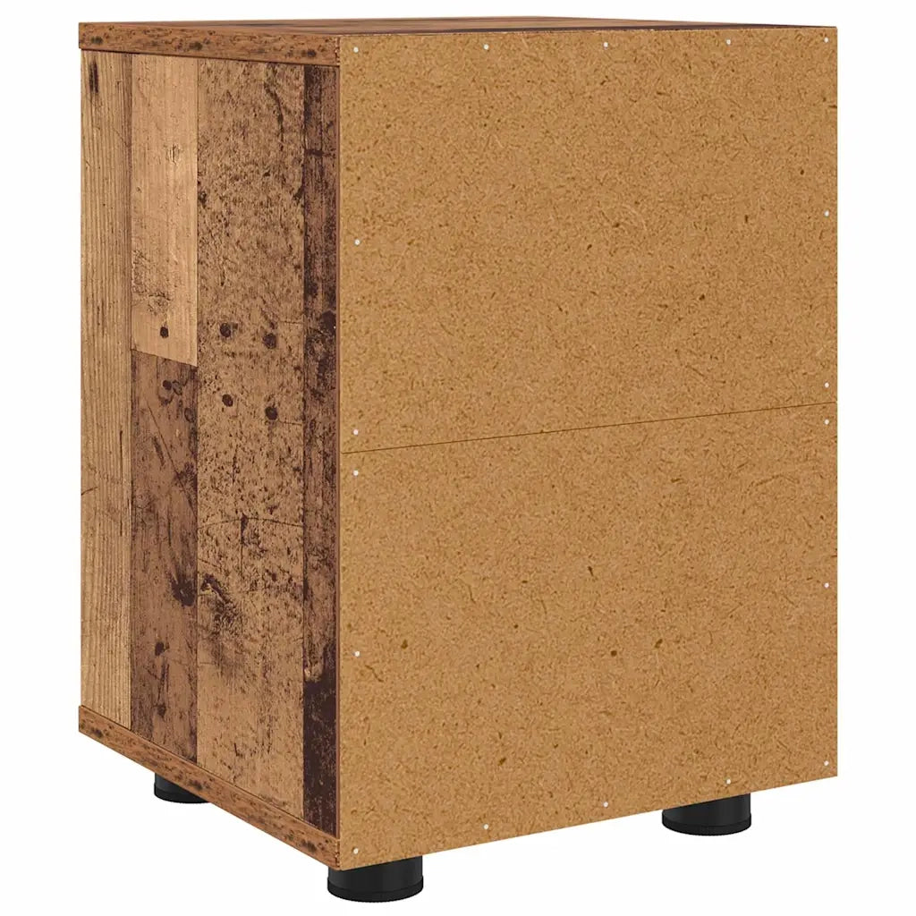 Comodini con cassetto 2 pz-Set di 2 Tavolino da notte Legno vecchio 30,5 x 30 x 43 cm