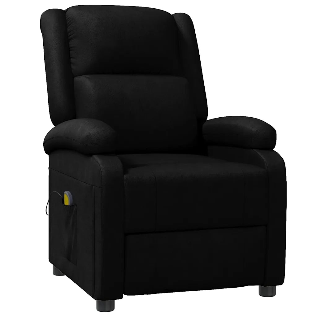 Divano Sedia-Poltrona Massaggiante Nera in Similpelle 669695