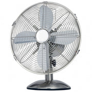 Trade Shop - Ventilatore Industriale Da Tavolo 3 Pale Diametro 30 Cm 3 Velocita' Base Tonda -