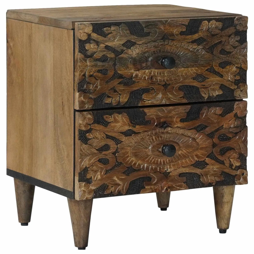 Armadio da Notte con cassetto Marrone 40 x 33,5 x 46 cm