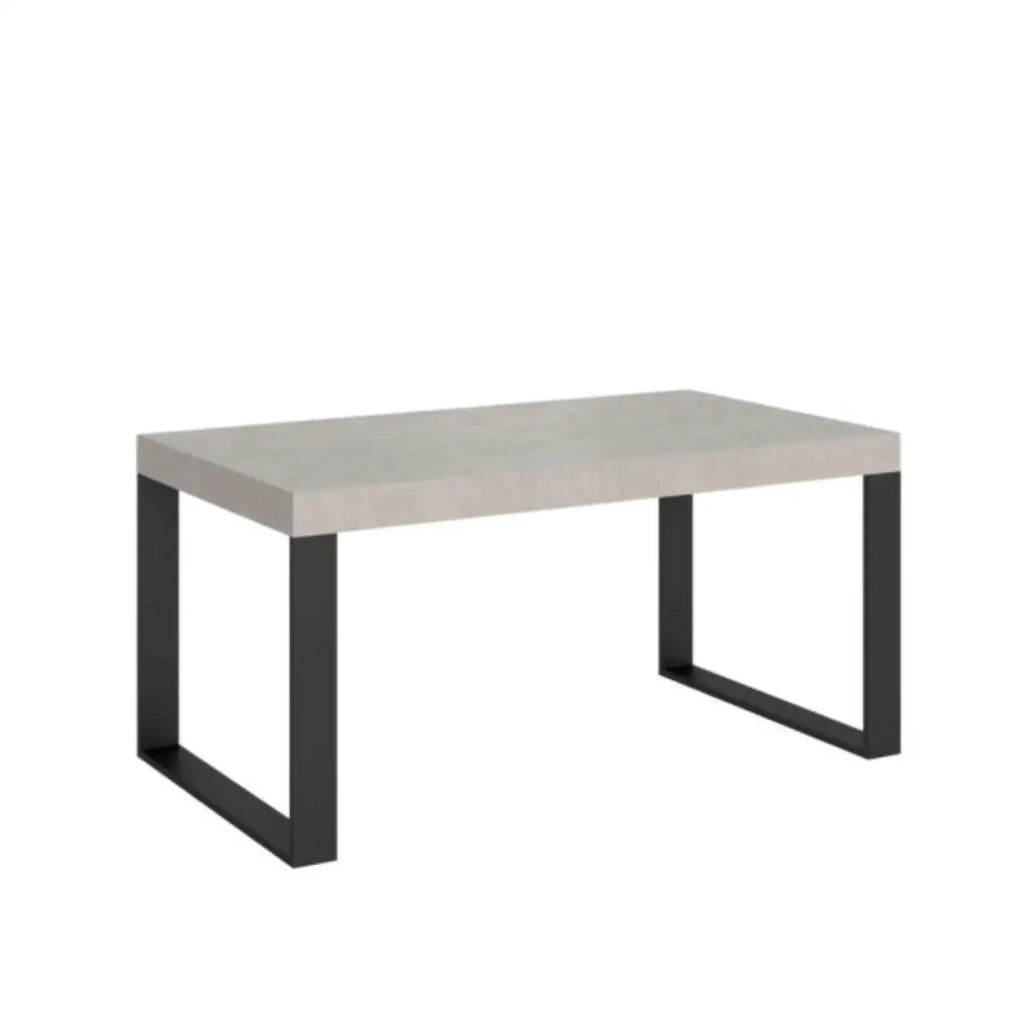 Tavolo allungabile 160/420x90 cm Tecno cashmere gambe antracite