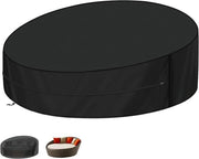 Copridonna per giardino a forma rotonda 420D Oxford - Impermeabile e duraturo - Copertura per ombrellone - Adatto per ombrelloni fino a 230x90/50cm