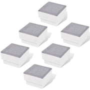 Set di 6 faretti LED da esterno per terra 100 x 100 x 68 mm facile installazione design moderno policarbonato nero 02_0046357