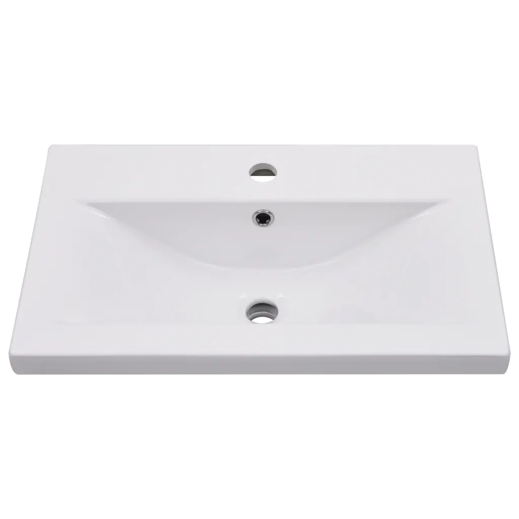Set Mobili da Bagno 2 pz in Ceramica e Legno Multistrato 3307658