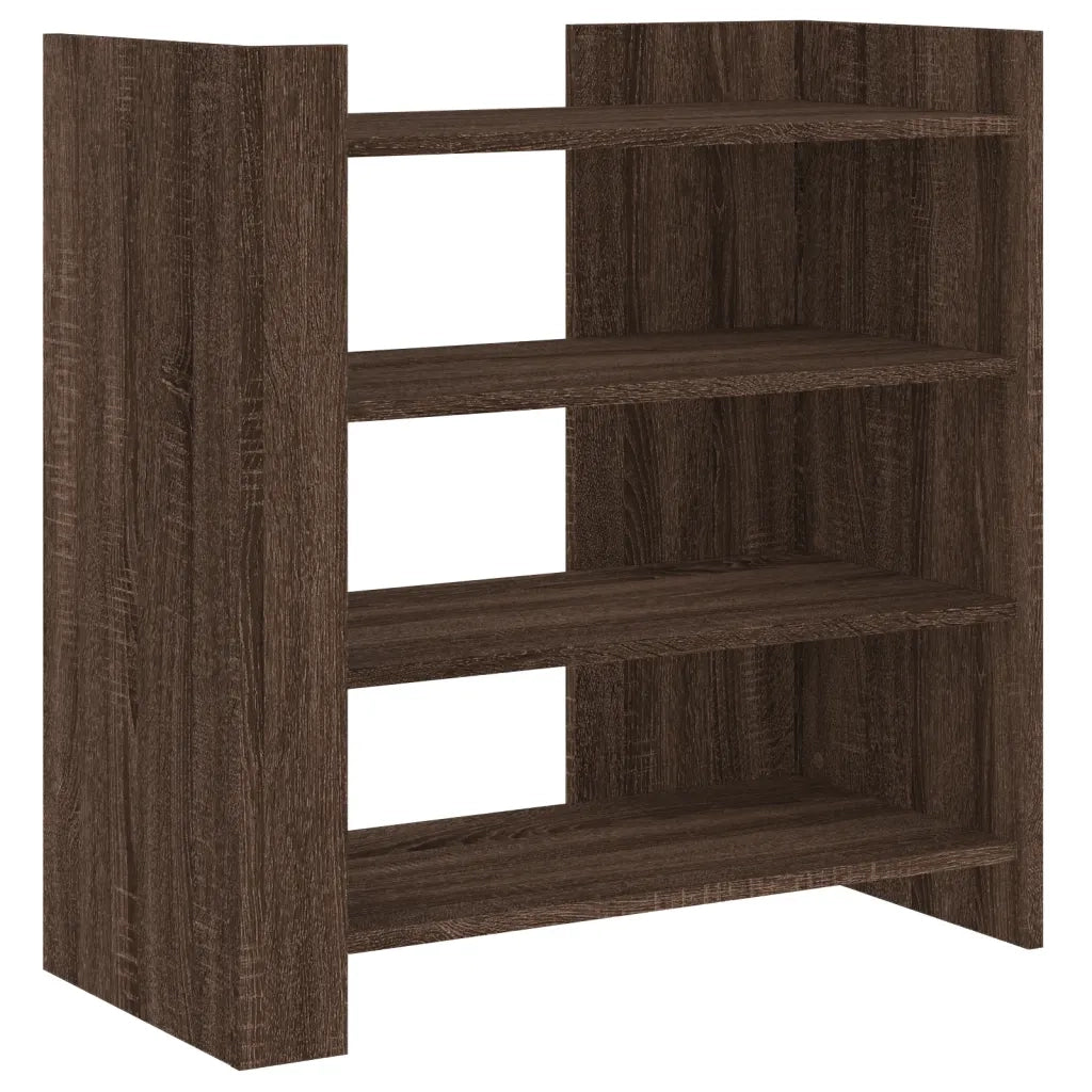 Credenza Rovere Marrone 73,5x35x75 cm in Legno Multistrato 848394