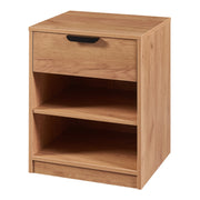Comodino comodino cassettiera mobile contenitore 55 x 43 x 40 cm effetto rovere 03_0011031