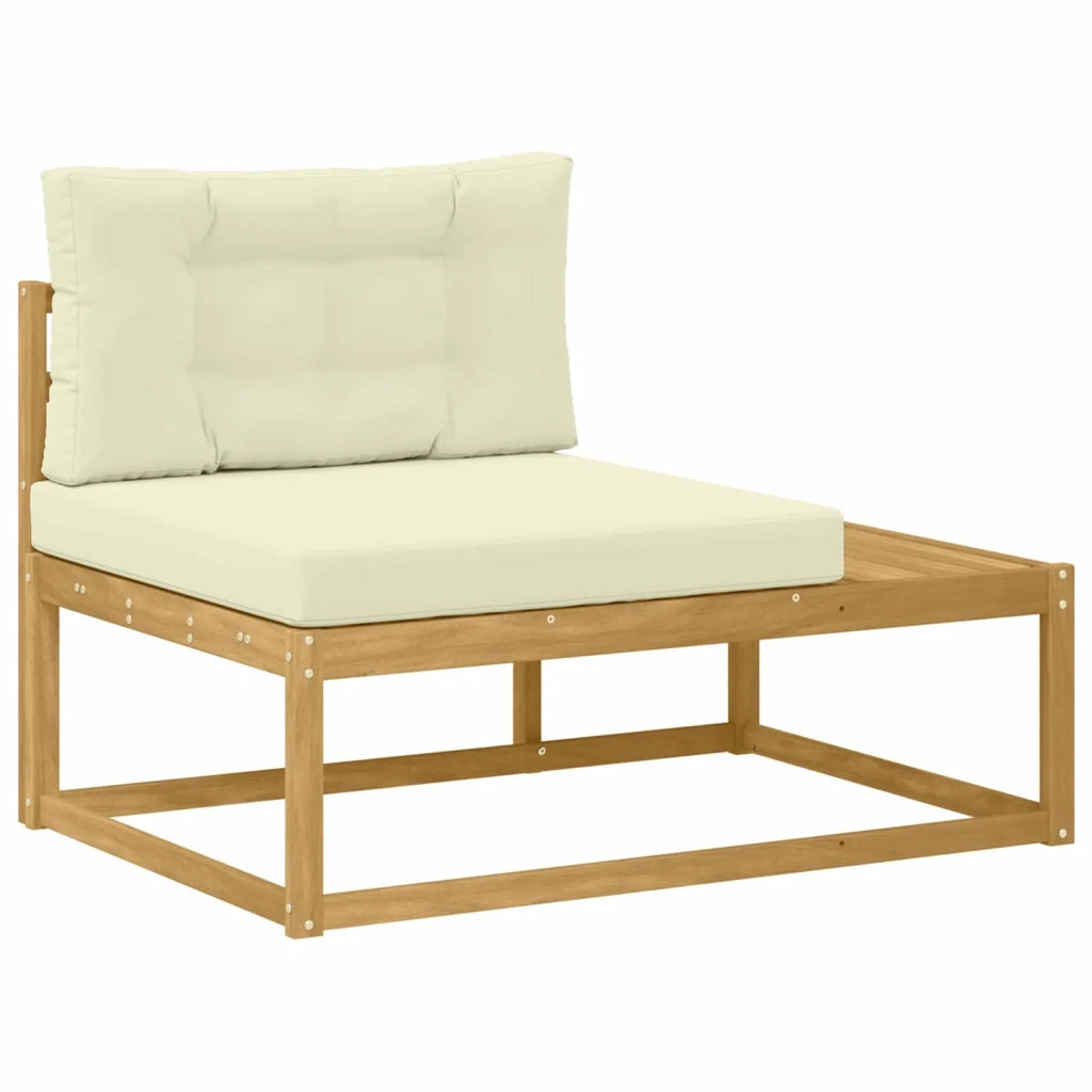 Set di divani da esterno-Sofa da giardino Bianco 230,5 x 83 x 73 cm Poliestere 868601