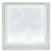 MATTONE IN VETROCAMERA ONDULATO cm 19 x 19 x 8 - verde- 6 pezzi